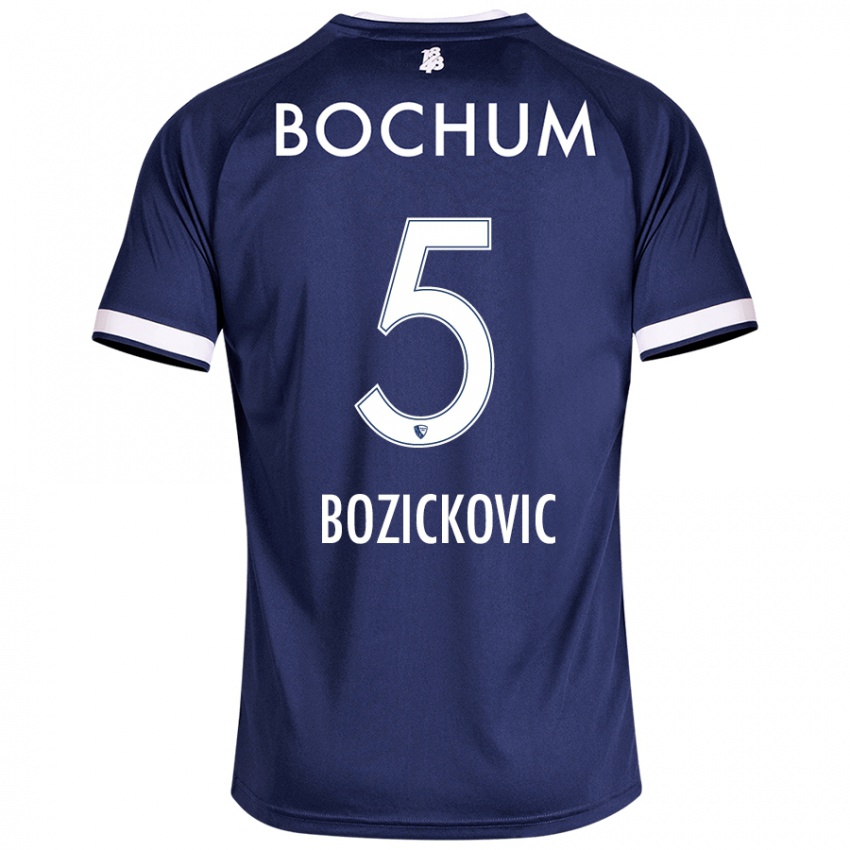 Børn Niko Bozickovic #5 Mørkeblå Hjemmebane Spillertrøjer 2024/25 Trøje T-Shirt