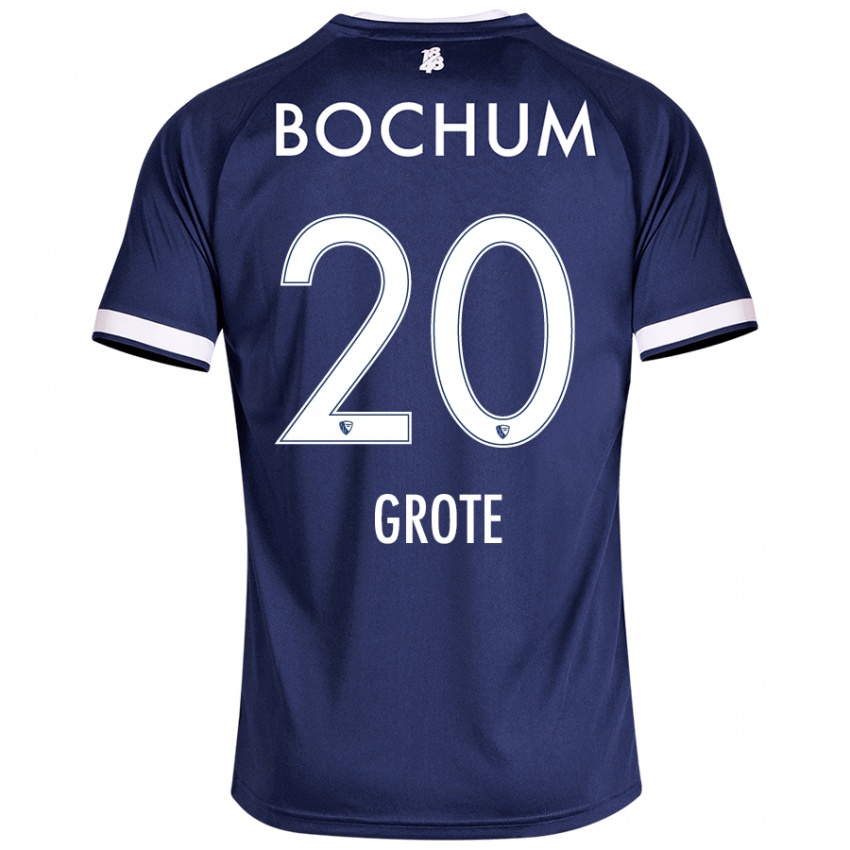 Børn Dennis Grote #20 Mørkeblå Hjemmebane Spillertrøjer 2024/25 Trøje T-Shirt