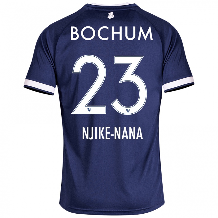 Børn Jean-Philippe Njike-Nana #23 Mørkeblå Hjemmebane Spillertrøjer 2024/25 Trøje T-Shirt