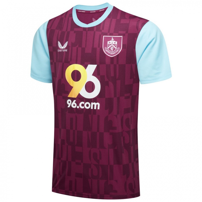 Børn João Mendes #0 Burgund Himmelblå Hjemmebane Spillertrøjer 2024/25 Trøje T-Shirt