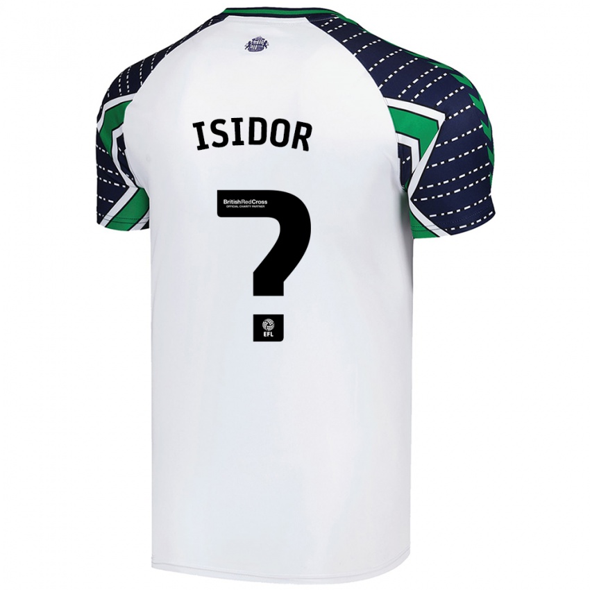 Børn Wilson Isidor #0 Hvid Udebane Spillertrøjer 2024/25 Trøje T-Shirt