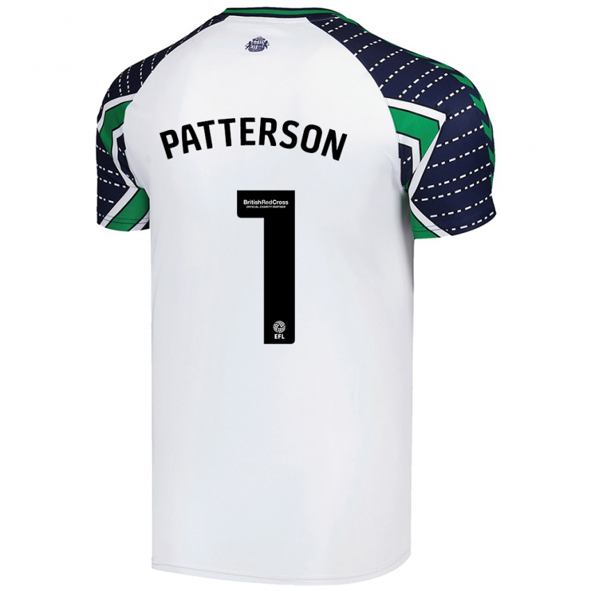 Børn Anthony Patterson #1 Hvid Udebane Spillertrøjer 2024/25 Trøje T-Shirt