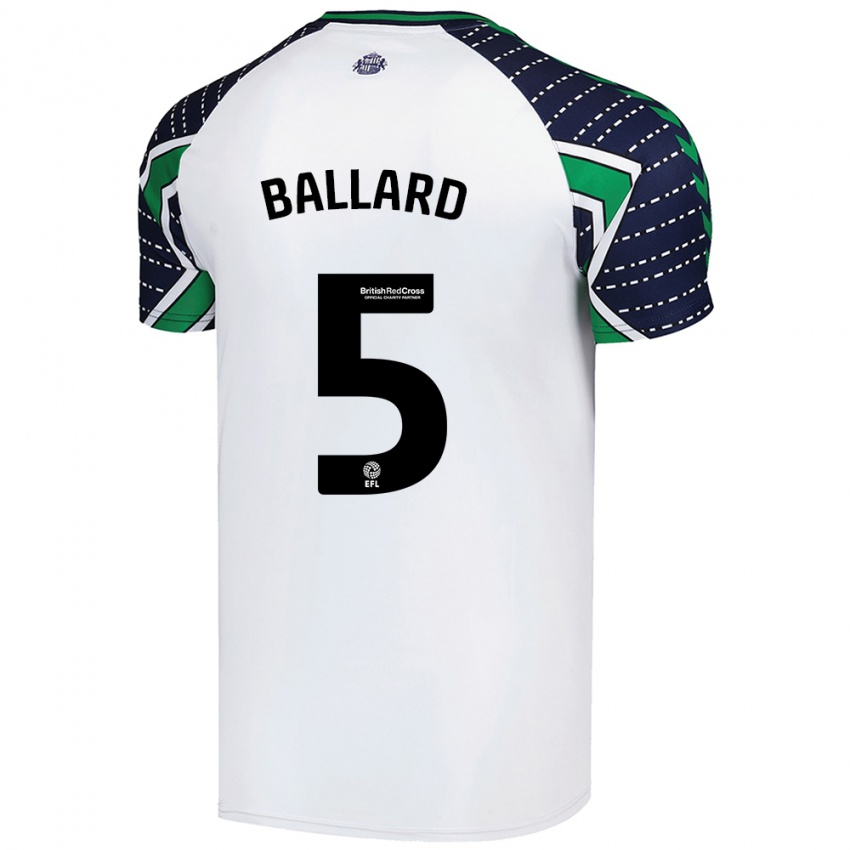 Børn Daniel Ballard #5 Hvid Udebane Spillertrøjer 2024/25 Trøje T-Shirt