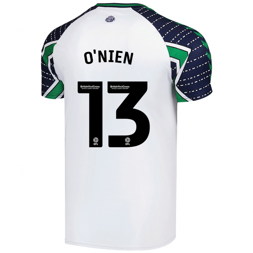 Børn Luke O'nien #13 Hvid Udebane Spillertrøjer 2024/25 Trøje T-Shirt