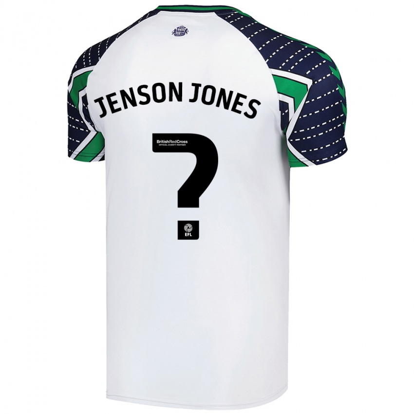 Børn Jenson Jones #0 Hvid Udebane Spillertrøjer 2024/25 Trøje T-Shirt