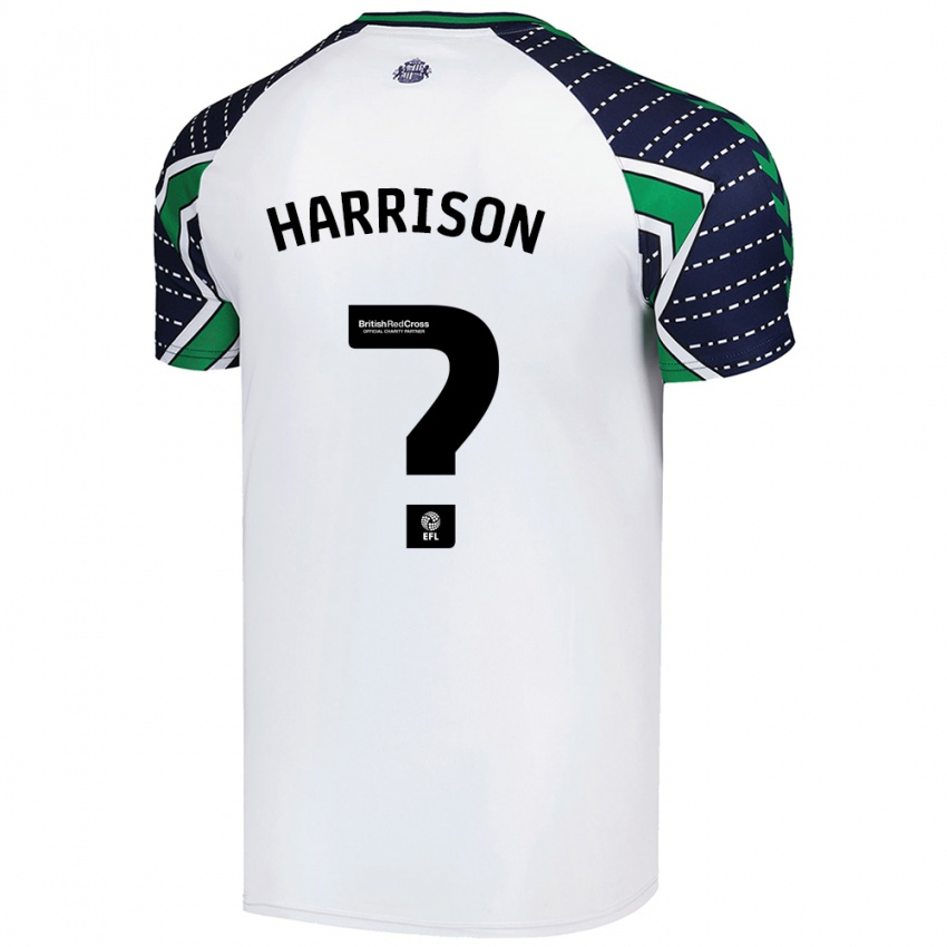 Børn Harrison Jones #0 Hvid Udebane Spillertrøjer 2024/25 Trøje T-Shirt