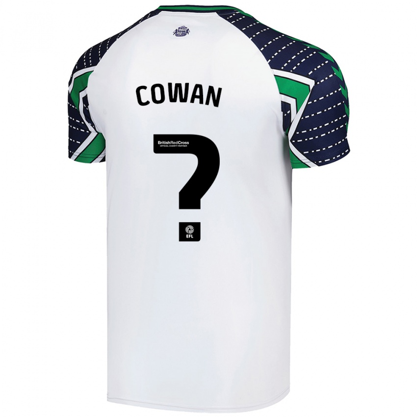 Børn Joe Cowan #0 Hvid Udebane Spillertrøjer 2024/25 Trøje T-Shirt