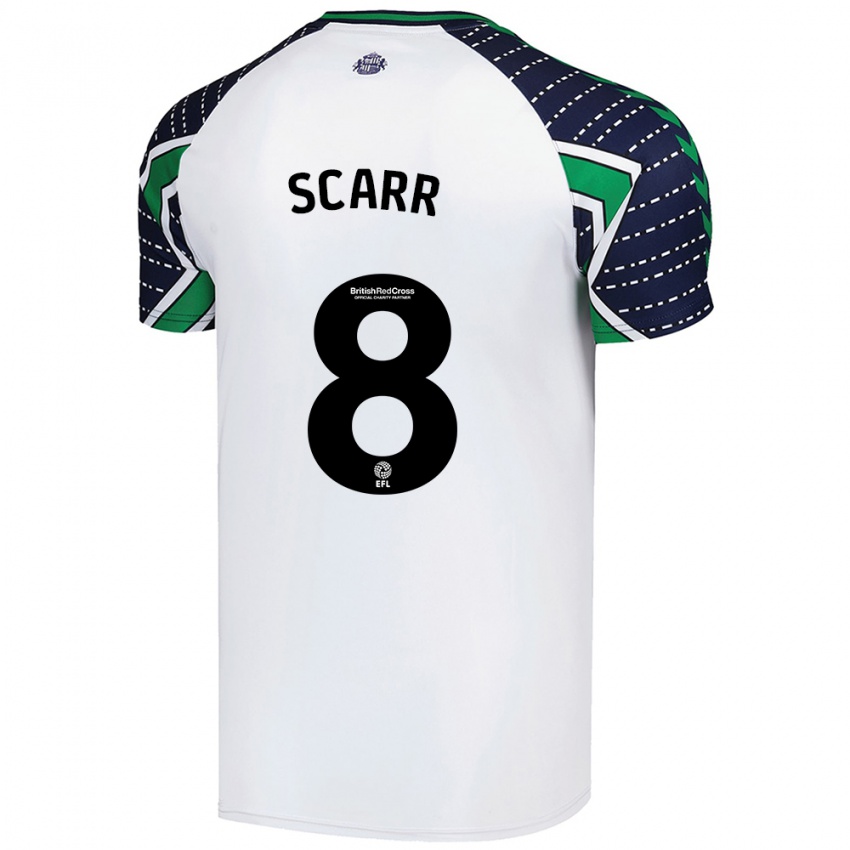 Børn Emily Scarr #8 Hvid Udebane Spillertrøjer 2024/25 Trøje T-Shirt