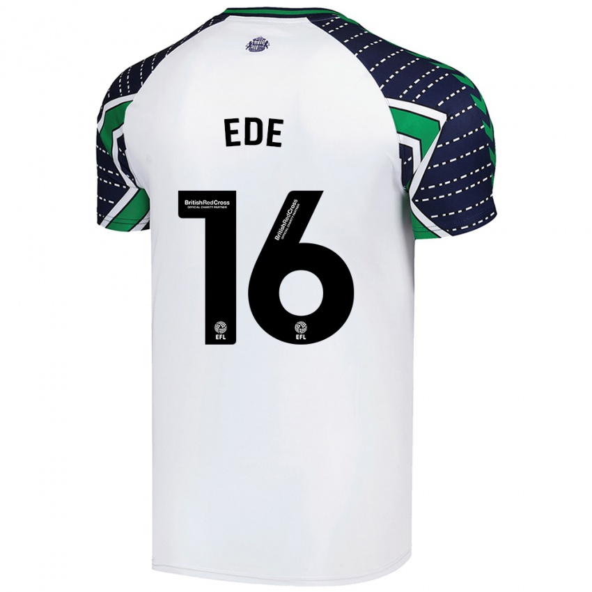 Børn Grace Ede #16 Hvid Udebane Spillertrøjer 2024/25 Trøje T-Shirt