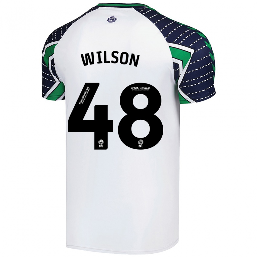 Børn Callum Wilson #48 Hvid Udebane Spillertrøjer 2024/25 Trøje T-Shirt