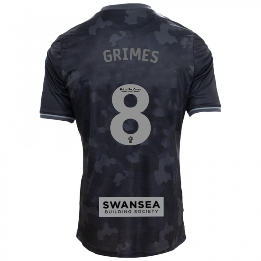 Børn Matt Grimes #8 Sort Udebane Spillertrøjer 2024/25 Trøje T-Shirt