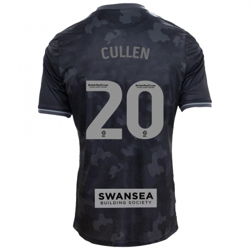 Børn Liam Cullen #20 Sort Udebane Spillertrøjer 2024/25 Trøje T-Shirt