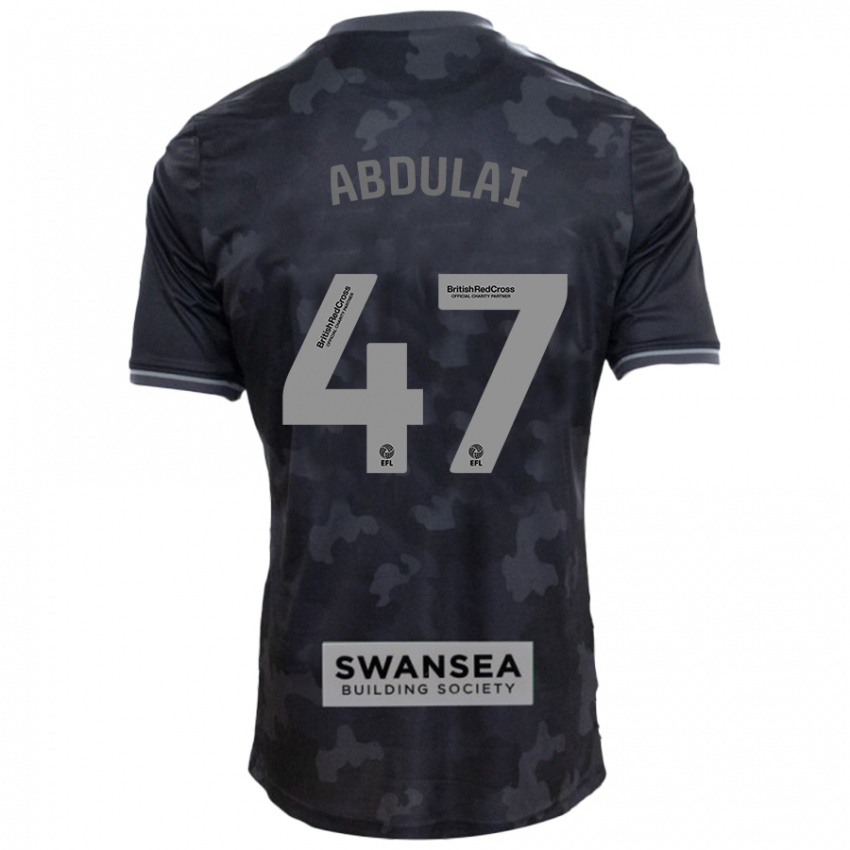 Børn Azeem Abdulai #47 Sort Udebane Spillertrøjer 2024/25 Trøje T-Shirt