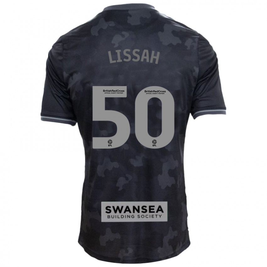 Børn Filip Lissah #50 Sort Udebane Spillertrøjer 2024/25 Trøje T-Shirt