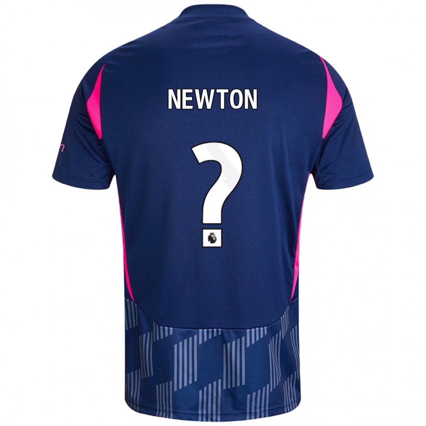 Børn Jamie Newton #0 Kongeblå Pink Udebane Spillertrøjer 2024/25 Trøje T-Shirt