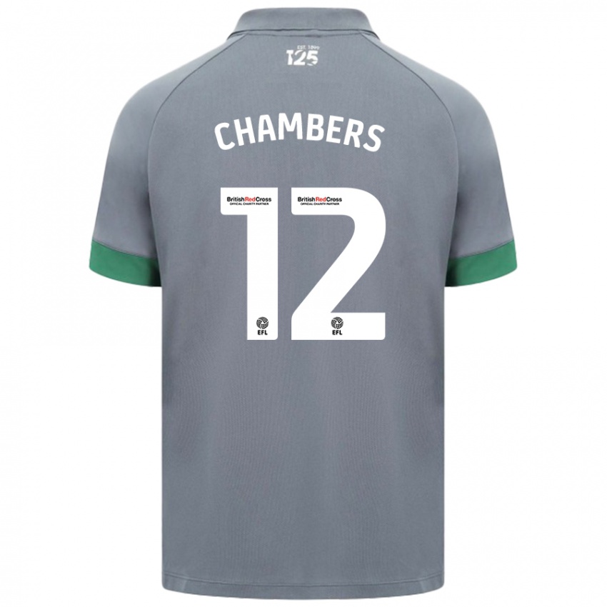 Børn Calum Chambers #12 Mørkegrå Udebane Spillertrøjer 2024/25 Trøje T-Shirt