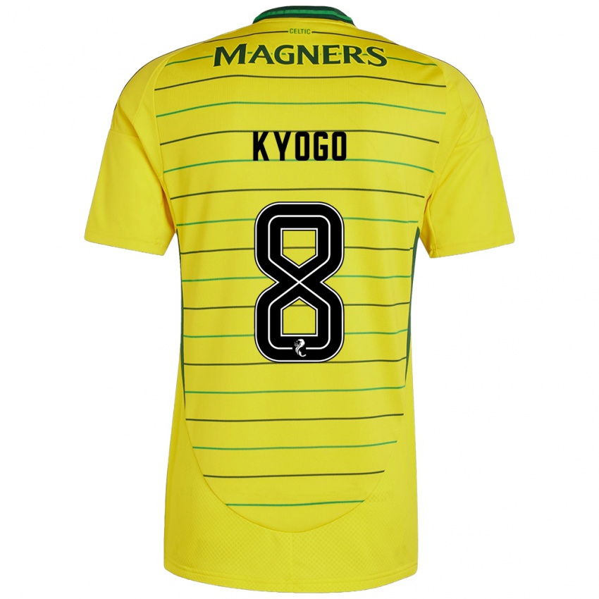 Børn Kyogo Furuhashi #8 Gul Udebane Spillertrøjer 2024/25 Trøje T-Shirt