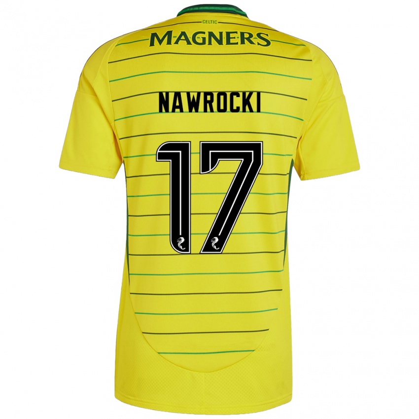 Børn Maik Nawrocki #17 Gul Udebane Spillertrøjer 2024/25 Trøje T-Shirt