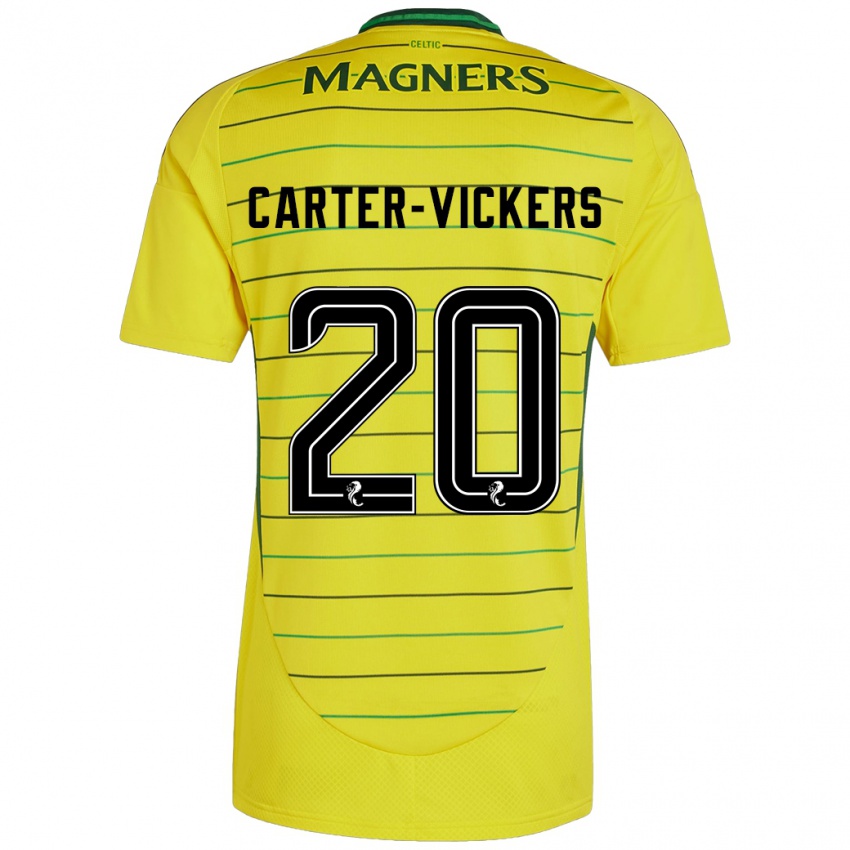 Børn Cameron Carter-Vickers #20 Gul Udebane Spillertrøjer 2024/25 Trøje T-Shirt