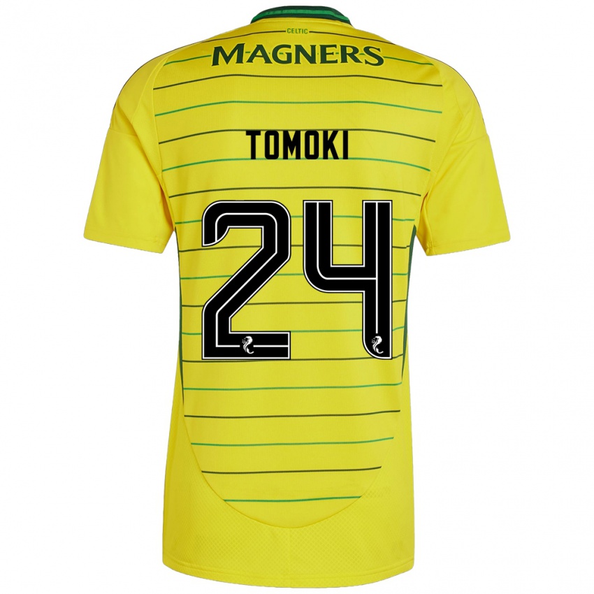 Børn Tomoki Iwata #24 Gul Udebane Spillertrøjer 2024/25 Trøje T-Shirt