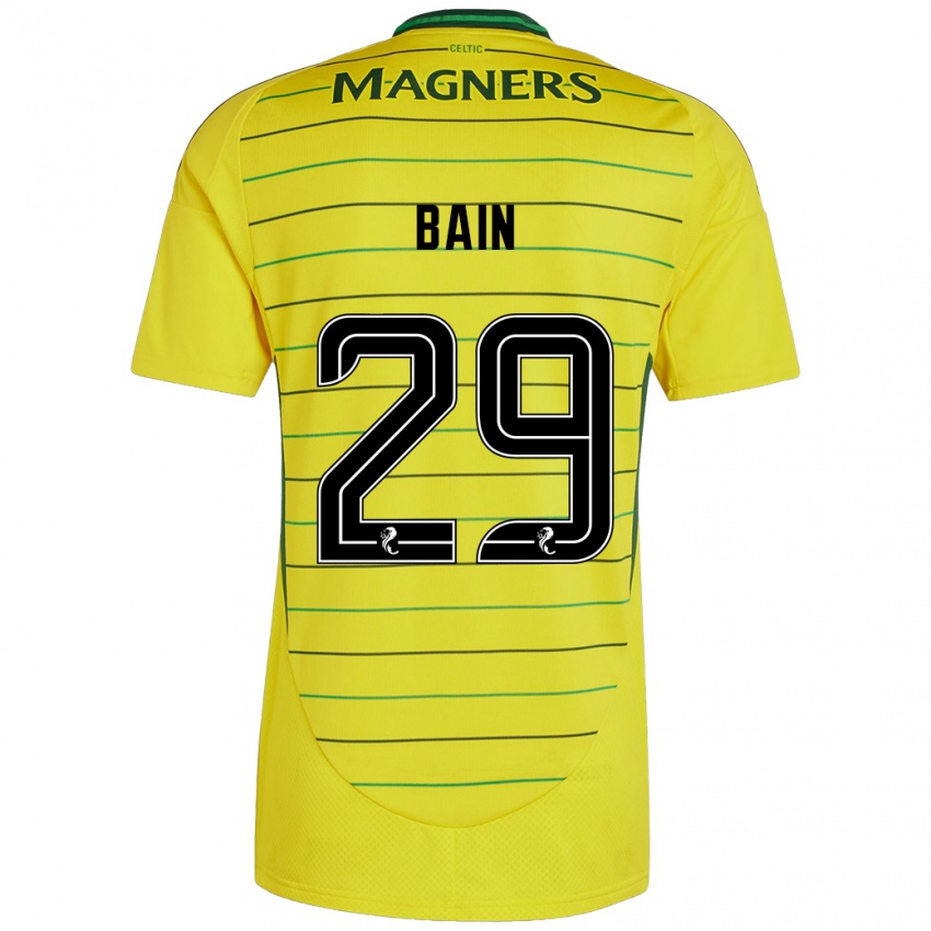 Børn Scott Bain #29 Gul Udebane Spillertrøjer 2024/25 Trøje T-Shirt