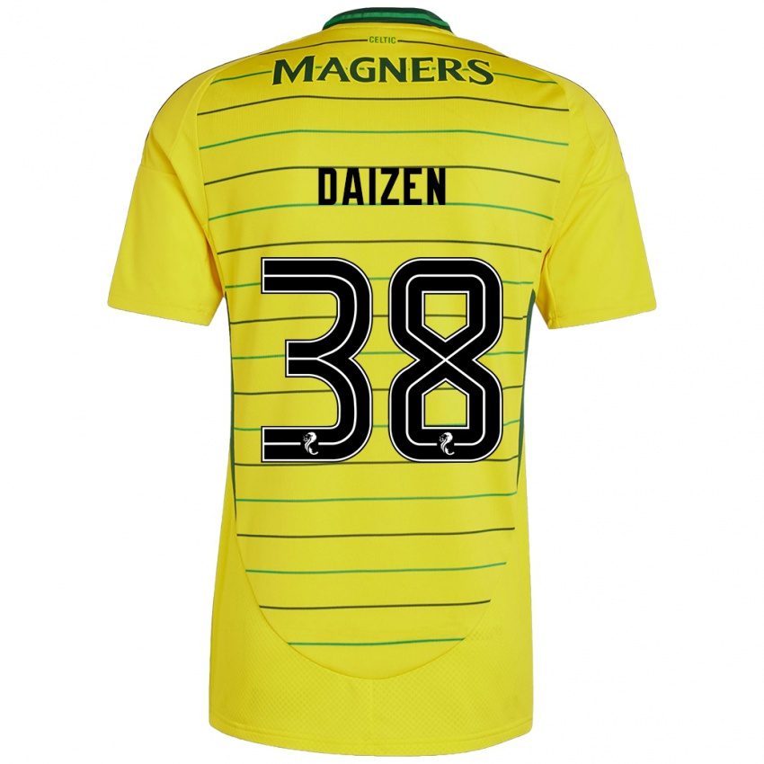 Børn Daizen Maeda #38 Gul Udebane Spillertrøjer 2024/25 Trøje T-Shirt