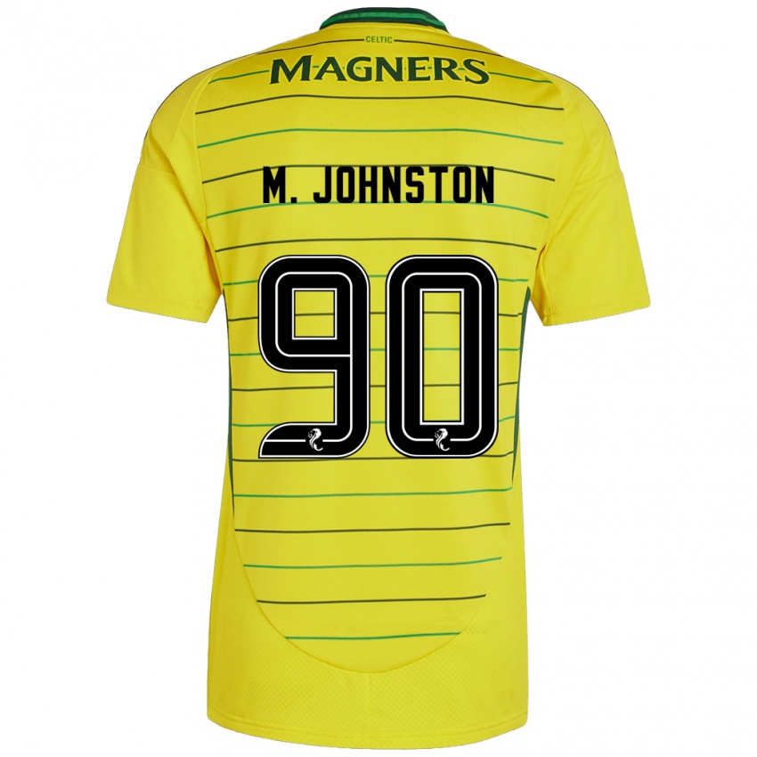 Børn Mikey Johnston #90 Gul Udebane Spillertrøjer 2024/25 Trøje T-Shirt