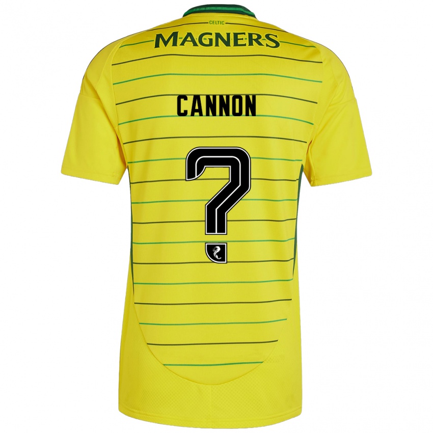 Børn Aidan Cannon #0 Gul Udebane Spillertrøjer 2024/25 Trøje T-Shirt