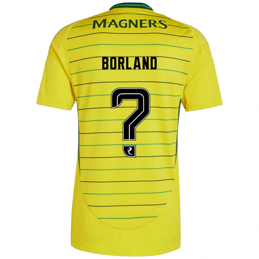 Børn Hayden Borland #0 Gul Udebane Spillertrøjer 2024/25 Trøje T-Shirt