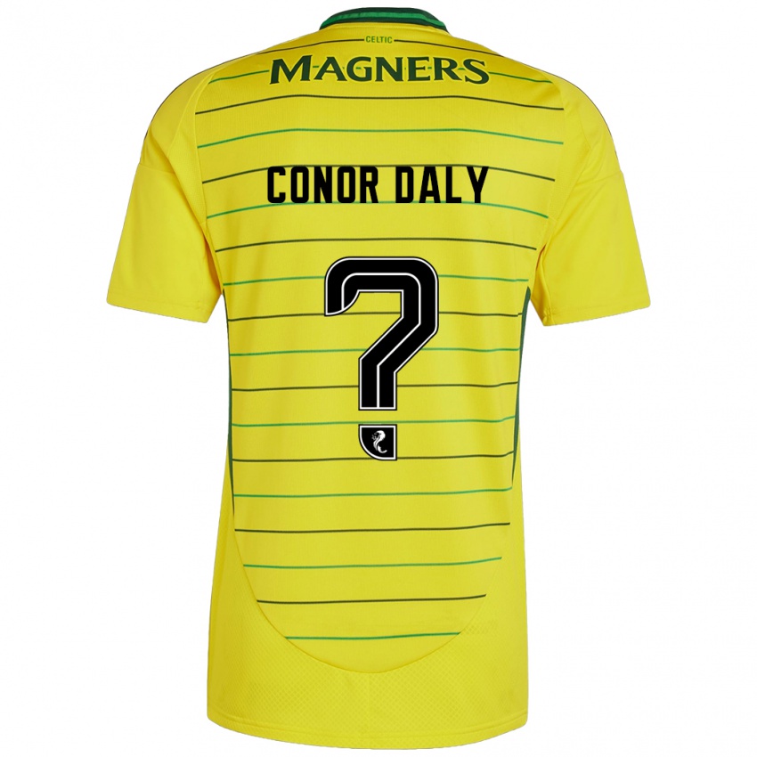 Børn Conor Daly #0 Gul Udebane Spillertrøjer 2024/25 Trøje T-Shirt