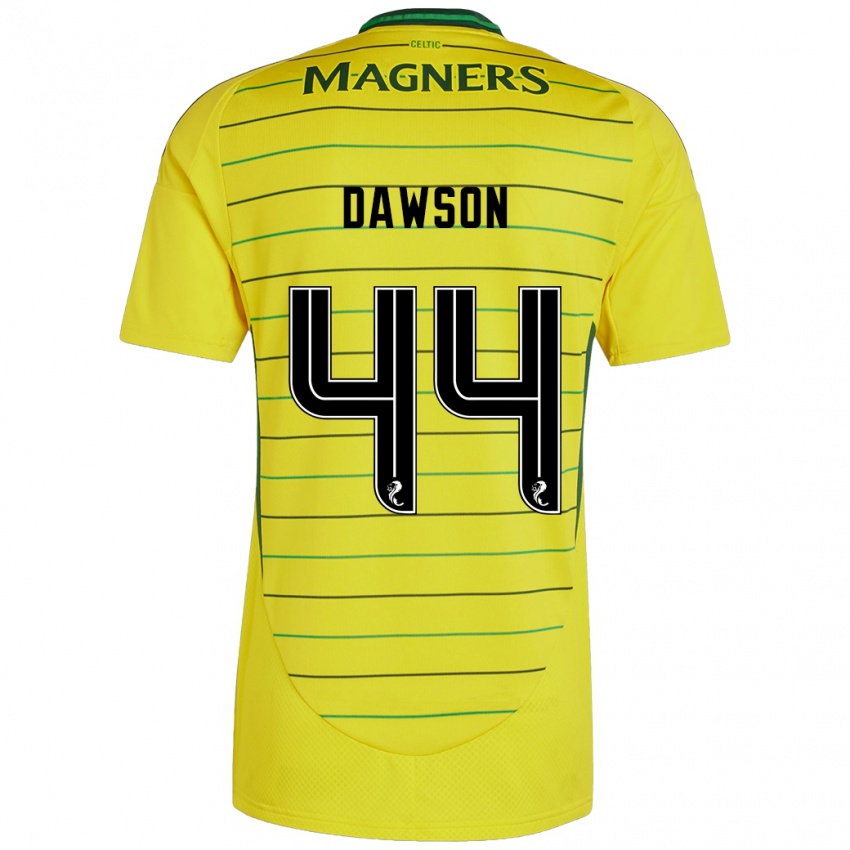 Børn Joey Dawson #44 Gul Udebane Spillertrøjer 2024/25 Trøje T-Shirt