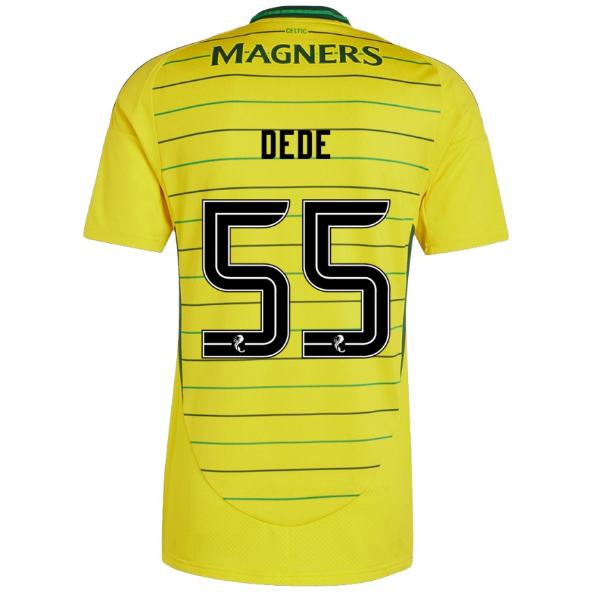 Børn Josh Dede #55 Gul Udebane Spillertrøjer 2024/25 Trøje T-Shirt