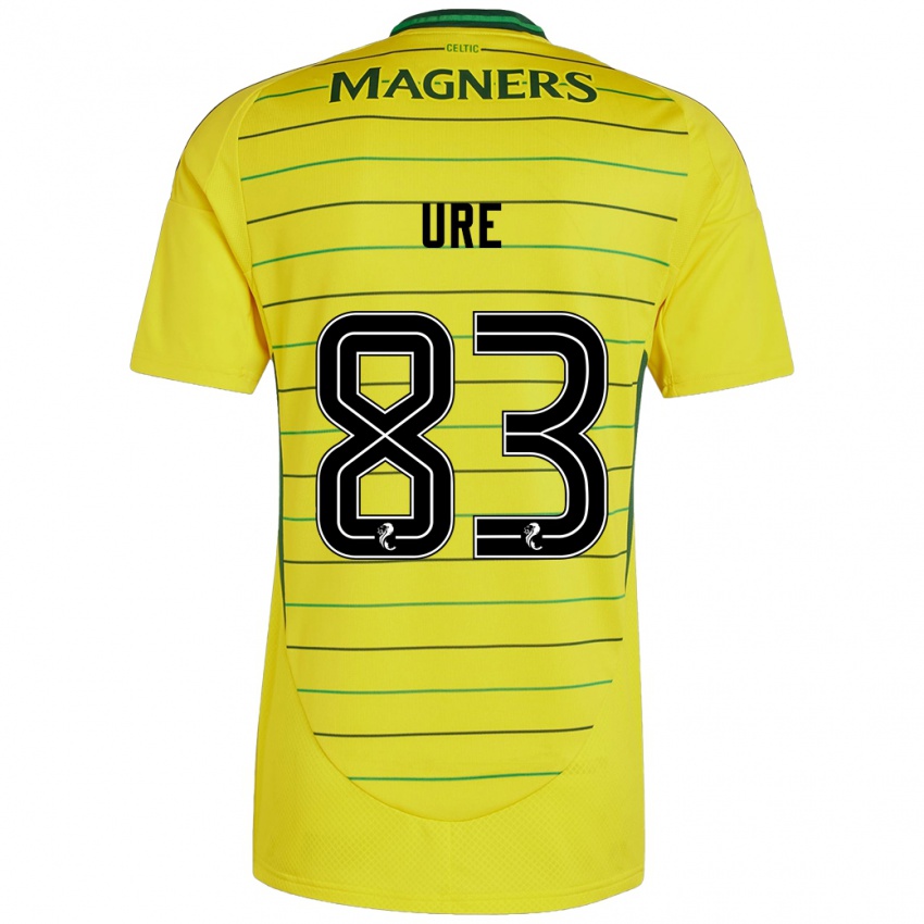 Børn Kyle Ure #83 Gul Udebane Spillertrøjer 2024/25 Trøje T-Shirt