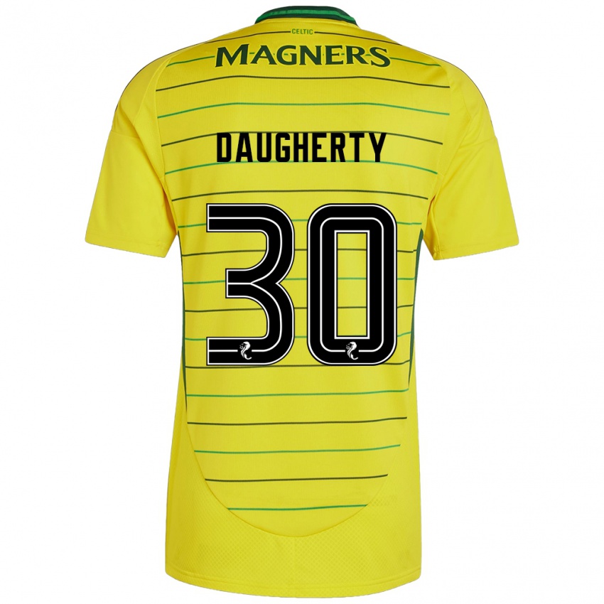 Børn Kelsey Daugherty #30 Gul Udebane Spillertrøjer 2024/25 Trøje T-Shirt