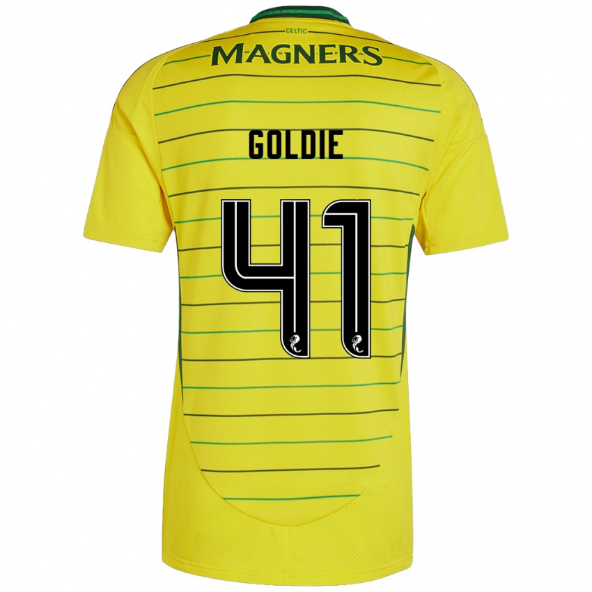 Børn Clare Goldie #41 Gul Udebane Spillertrøjer 2024/25 Trøje T-Shirt