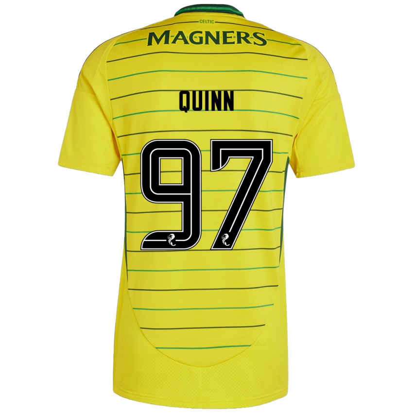 Børn Ben Quinn #97 Gul Udebane Spillertrøjer 2024/25 Trøje T-Shirt