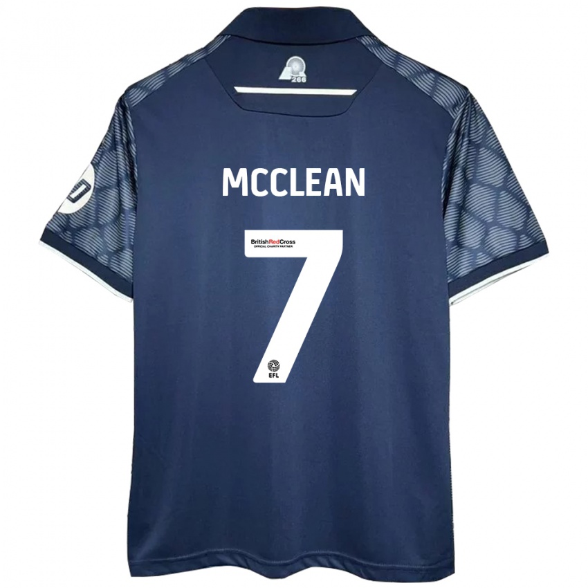 Børn James Mcclean #7 Sort Udebane Spillertrøjer 2024/25 Trøje T-Shirt