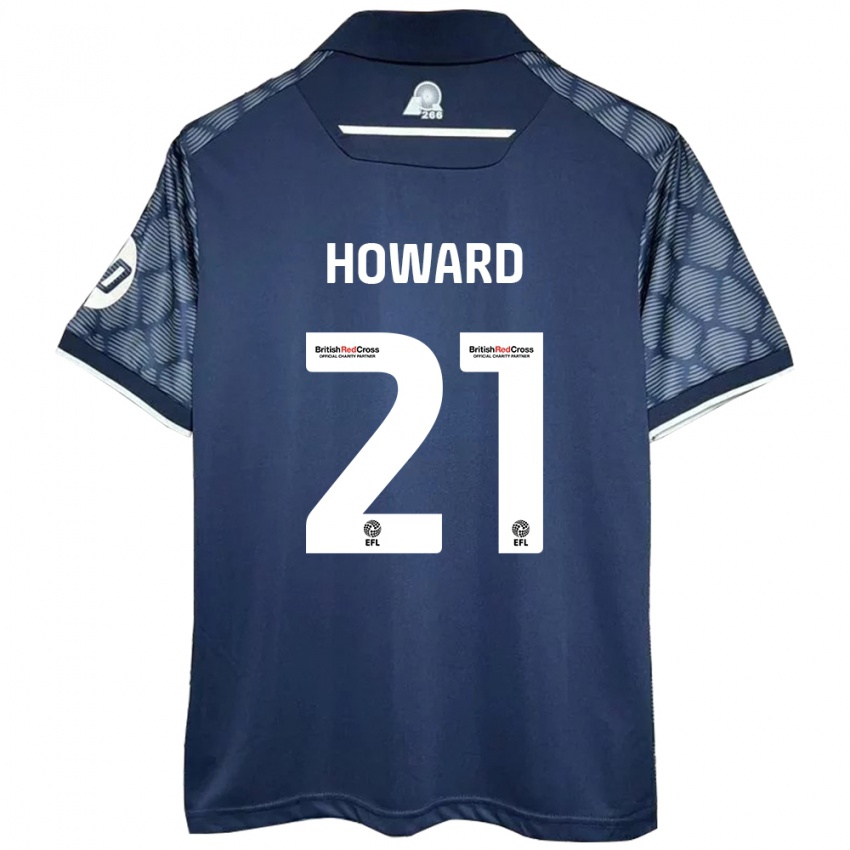 Børn Mark Howard #21 Sort Udebane Spillertrøjer 2024/25 Trøje T-Shirt