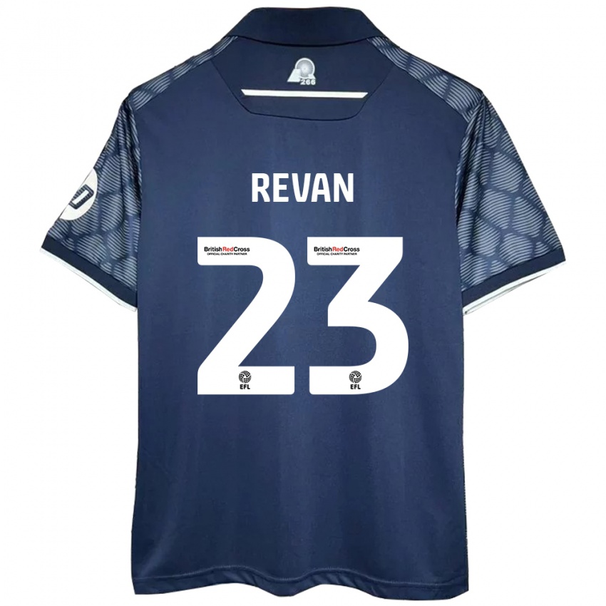 Børn Sebastian Revan #23 Sort Udebane Spillertrøjer 2024/25 Trøje T-Shirt