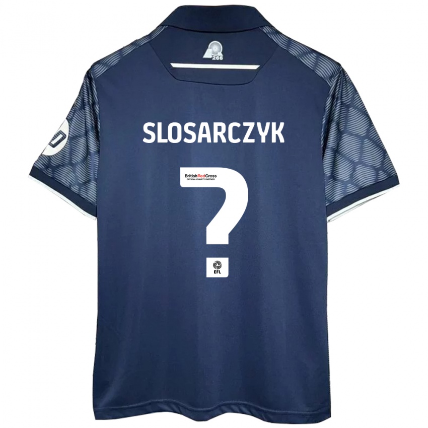 Børn Nikolas Slosarczyk #0 Sort Udebane Spillertrøjer 2024/25 Trøje T-Shirt