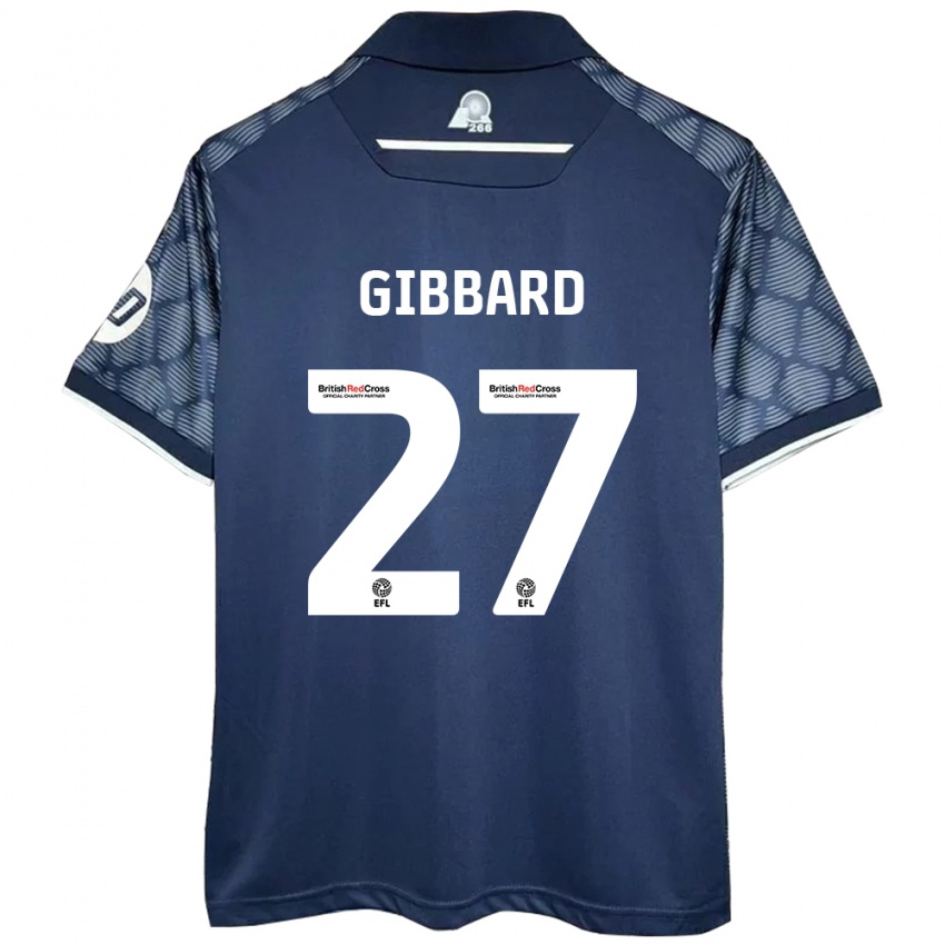 Børn Mari Gibbard #27 Sort Udebane Spillertrøjer 2024/25 Trøje T-Shirt