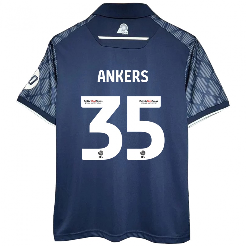 Børn Chloe Ankers #35 Sort Udebane Spillertrøjer 2024/25 Trøje T-Shirt