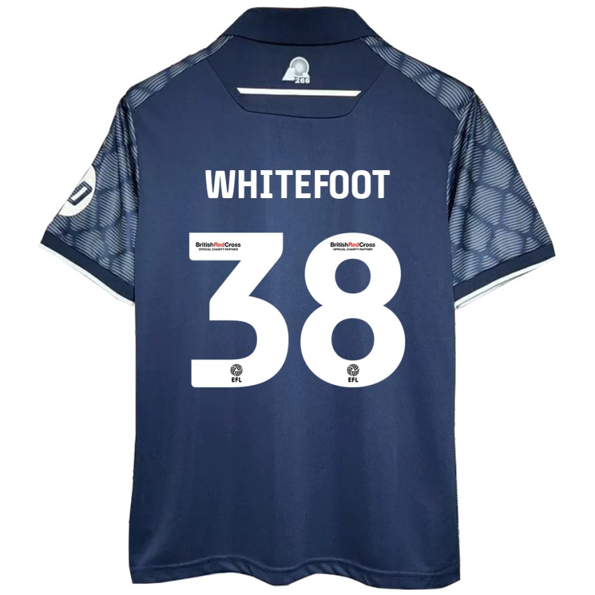 Børn Lily Whitefoot #38 Sort Udebane Spillertrøjer 2024/25 Trøje T-Shirt