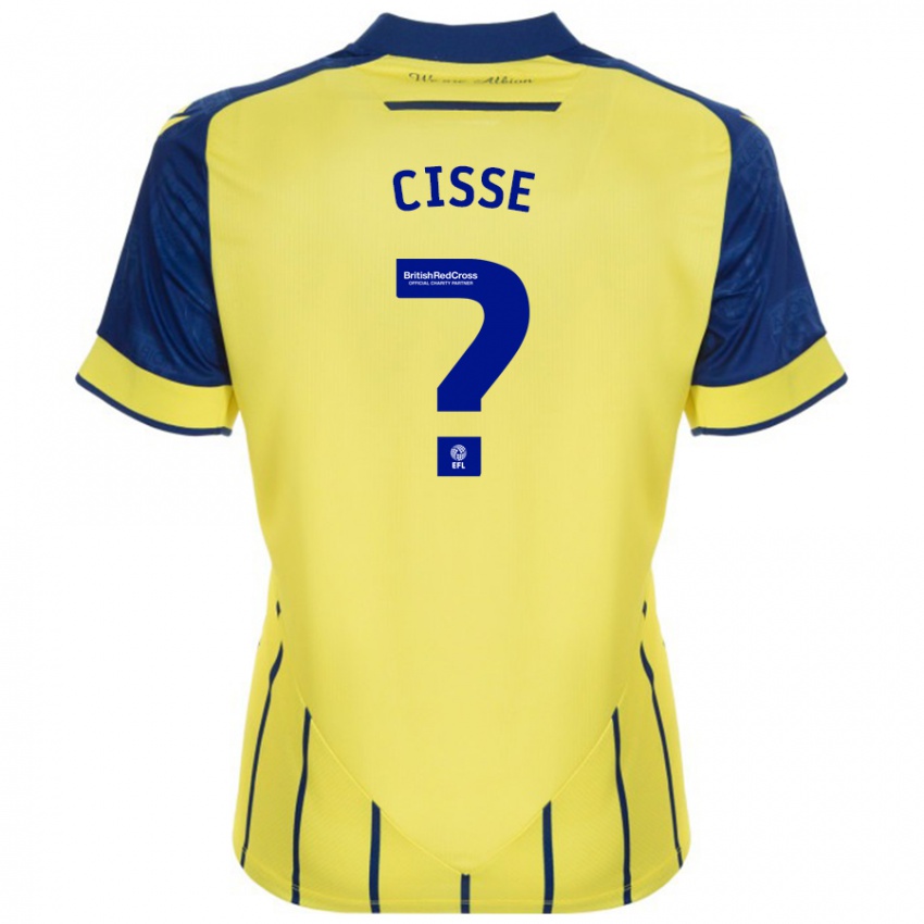 Børn Ben Cisse #0 Gul Blå Udebane Spillertrøjer 2024/25 Trøje T-Shirt