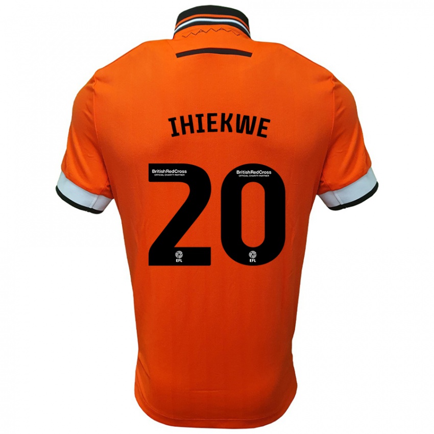 Børn Michael Ihiekwe #20 Orange Hvid Udebane Spillertrøjer 2024/25 Trøje T-Shirt