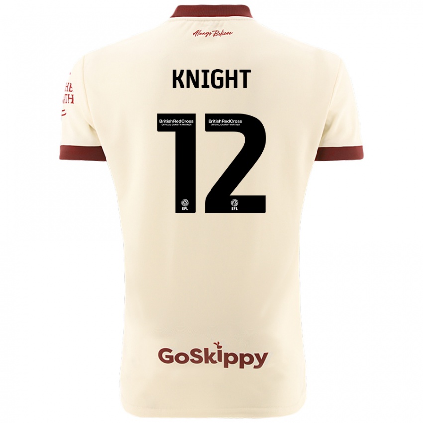 Børn Jason Knight #12 Creme Hvid Udebane Spillertrøjer 2024/25 Trøje T-Shirt