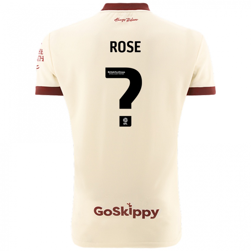 Børn Marley Rose #0 Creme Hvid Udebane Spillertrøjer 2024/25 Trøje T-Shirt