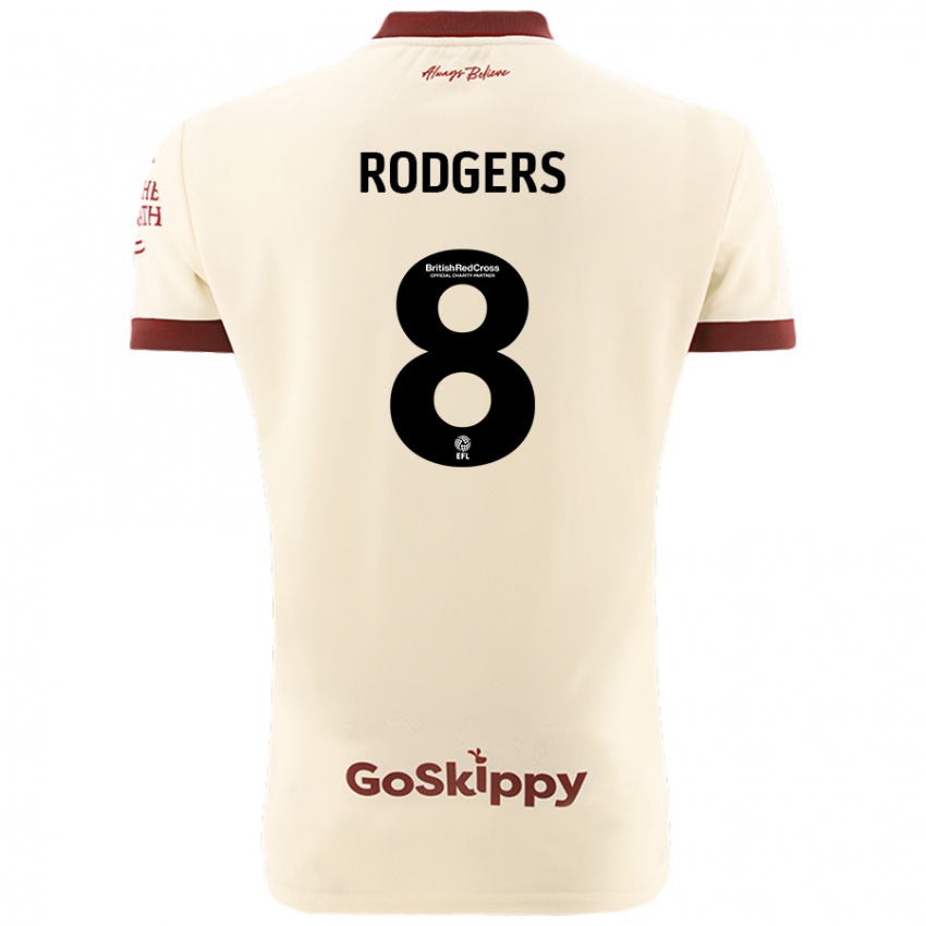 Børn Amy Rodgers #8 Creme Hvid Udebane Spillertrøjer 2024/25 Trøje T-Shirt