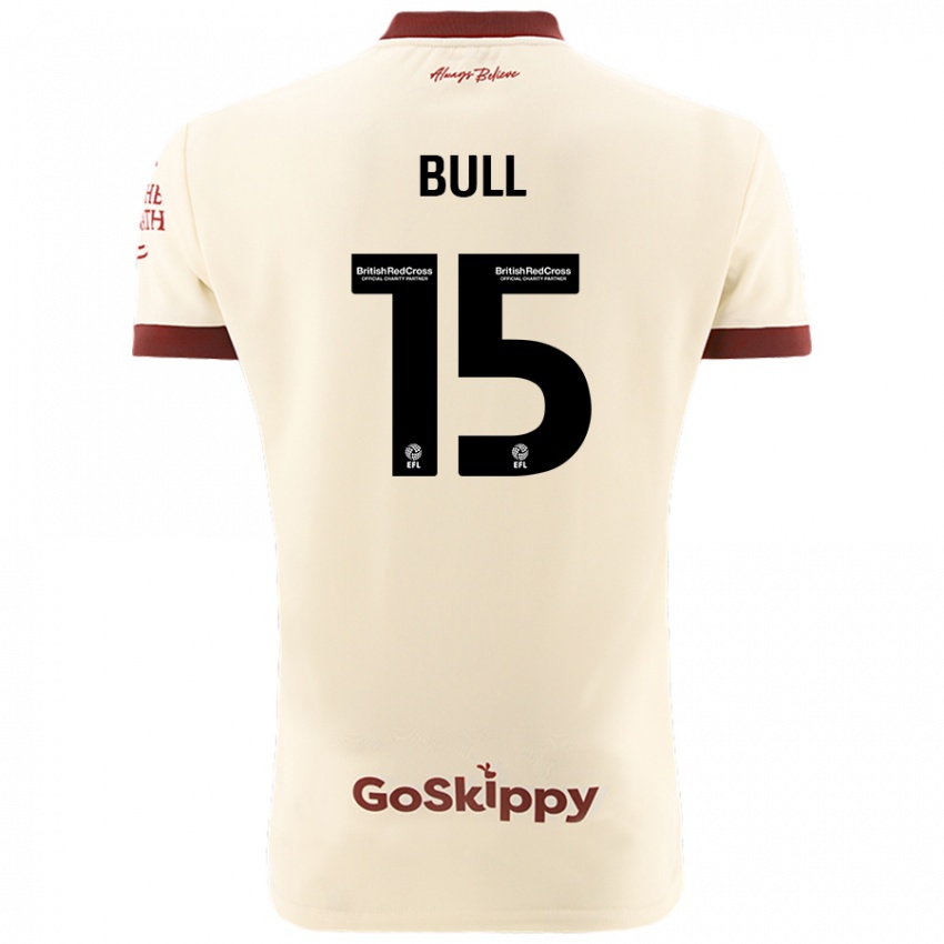 Børn Jasmine Bull #15 Creme Hvid Udebane Spillertrøjer 2024/25 Trøje T-Shirt