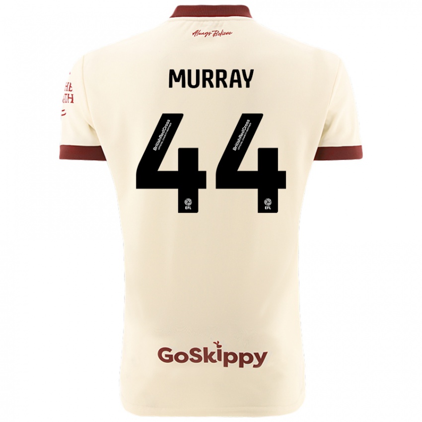 Børn Satara Murray #44 Creme Hvid Udebane Spillertrøjer 2024/25 Trøje T-Shirt